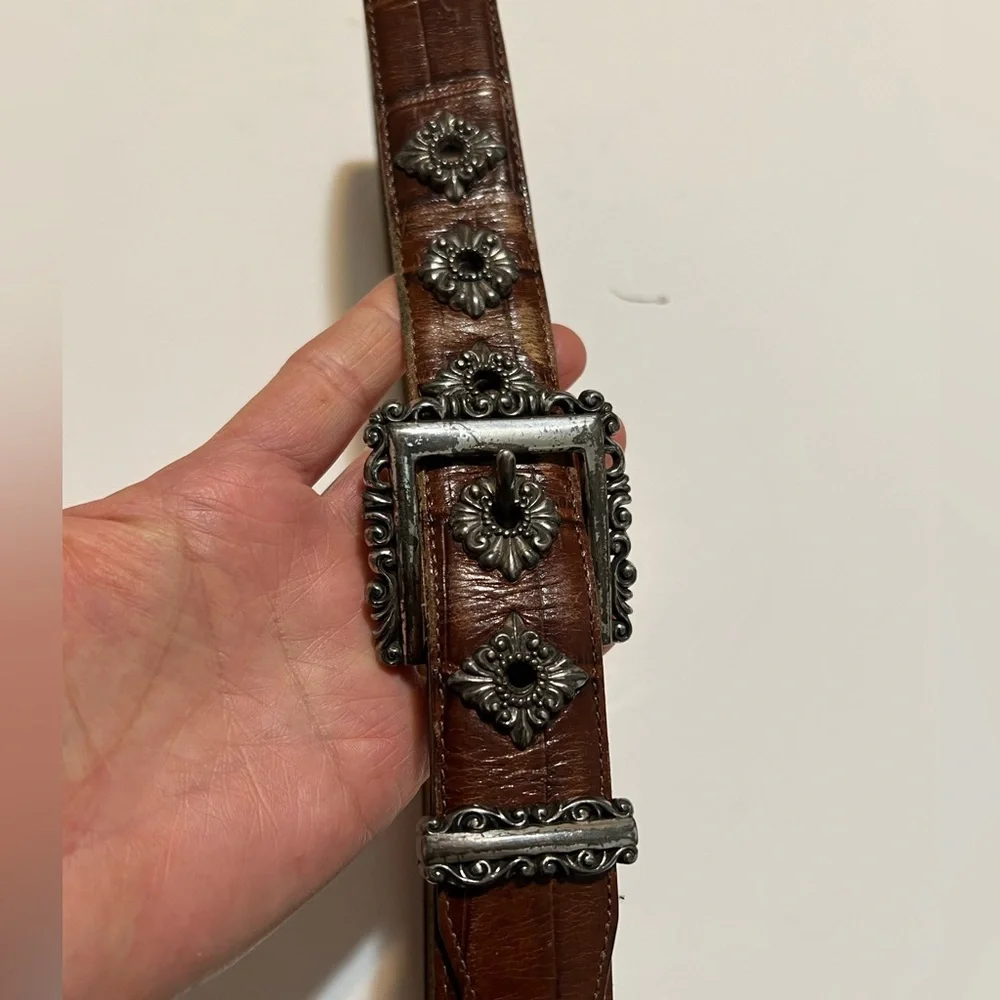 Brighton brown leather belt